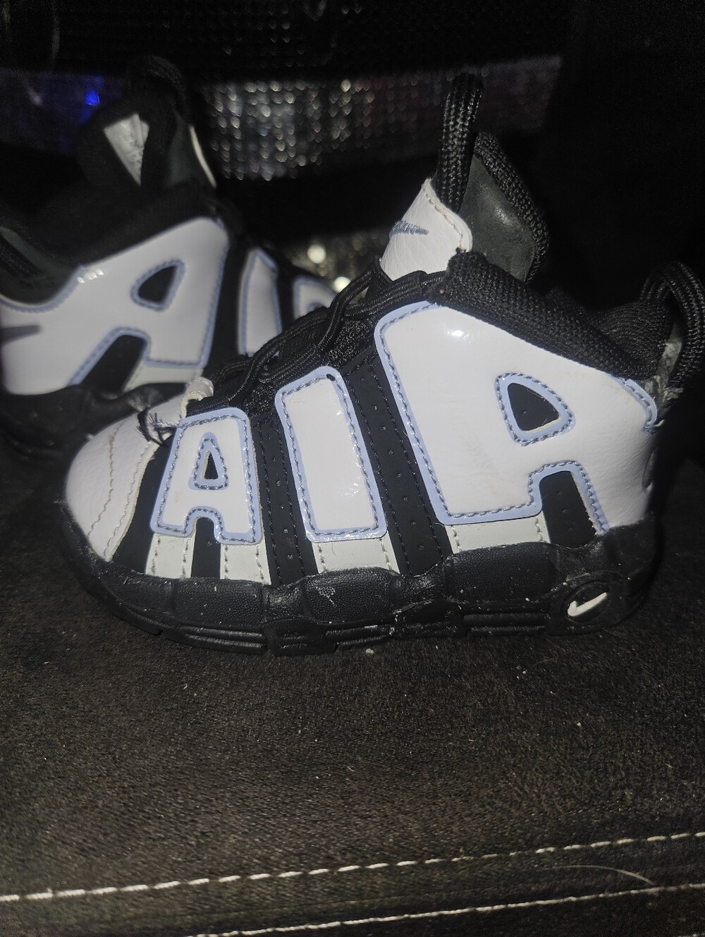 Nike Kids Black & White 'AIR' Sneakers